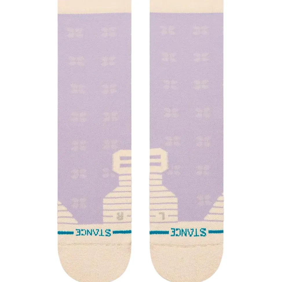 Calze Stance Perf Run Womens Crew Mid Cushion Sock Latta Lilac