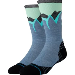 Calze Stance Perf Run Wool Crew Light Cushion Sock Icy Mountain Indigo