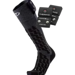 Calze Therm-Ic Powersock Set Heat Fusion Uni + S-Pack 1200 Black Grey