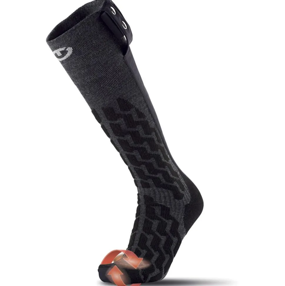 Calze Therm-Ic Powersock Set Heat Fusion Uni + S-Pack 700 Black Grey