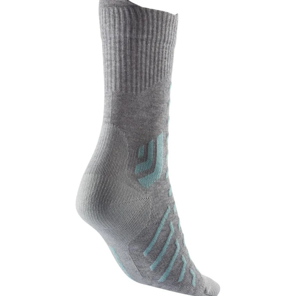 Calze Therm-Ic Trekking Cool Light Crew Lady Gris Clair Turquoise