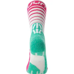 Calze Uyn Runner's Five Woman White Green Fuchsia