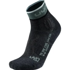 Calze Uyn Woman Trekking One Cool Low Anthracite Balsam Green