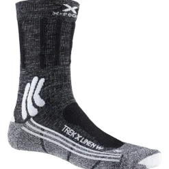 Calze X Socks Trek X Linen 4.0 Lady Dolomite Grey Melange Opal Black