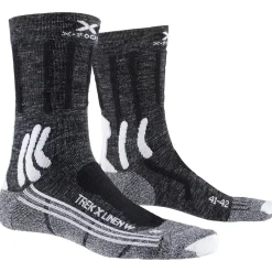 Calze X Socks Trek X Linen 4.0 Lady Dolomite Grey Melange Opal Black