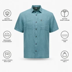 Camicia da trekking Black Diamond Scenic Route Short Sleeve Midnight Blue Glacier