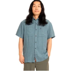 Camicia da trekking Black Diamond Scenic Route Short Sleeve Midnight Blue Glacier