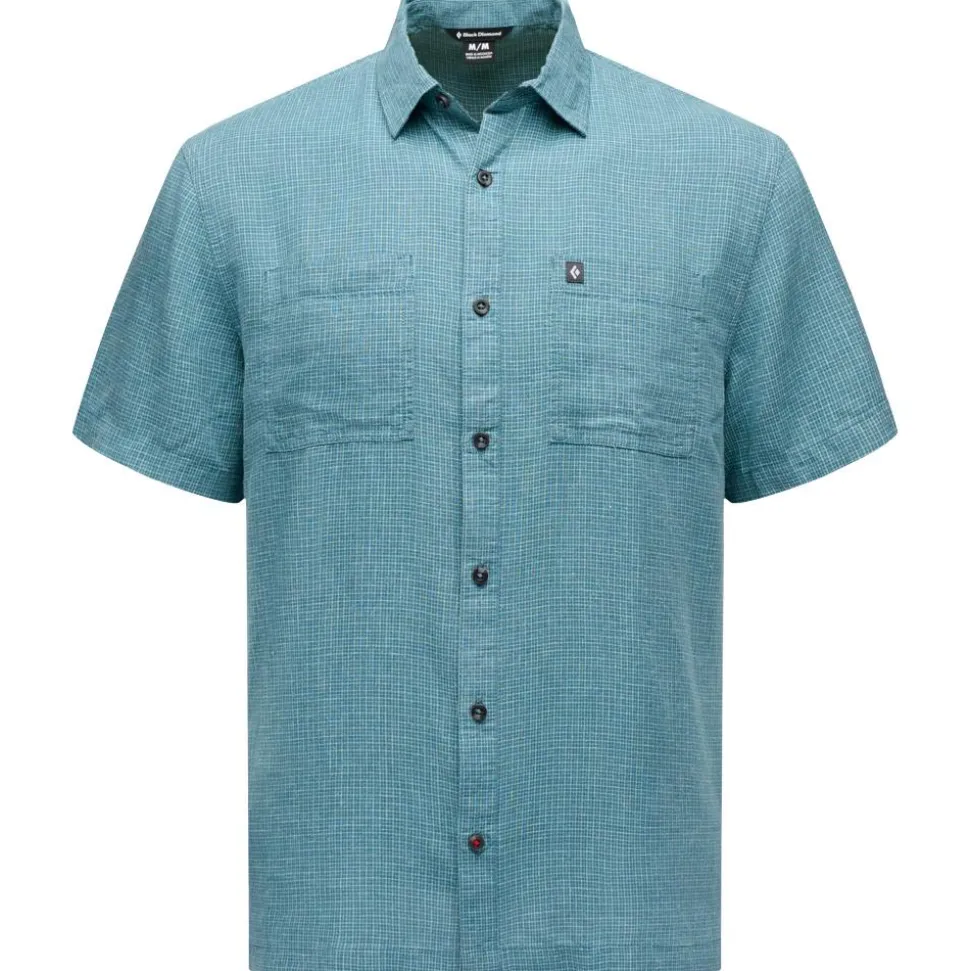 Camicia da trekking Black Diamond Scenic Route Short Sleeve Midnight Blue Glacier