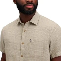 Camicia da trekking Black Diamond Scenic Route Short Sleeve Pine Smoke Chalk