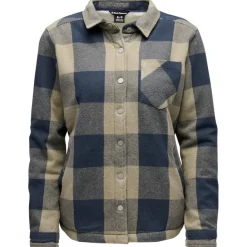 Camicia da trekking Black Diamond W Project Lined Flannel Charcoal Pine Smoke