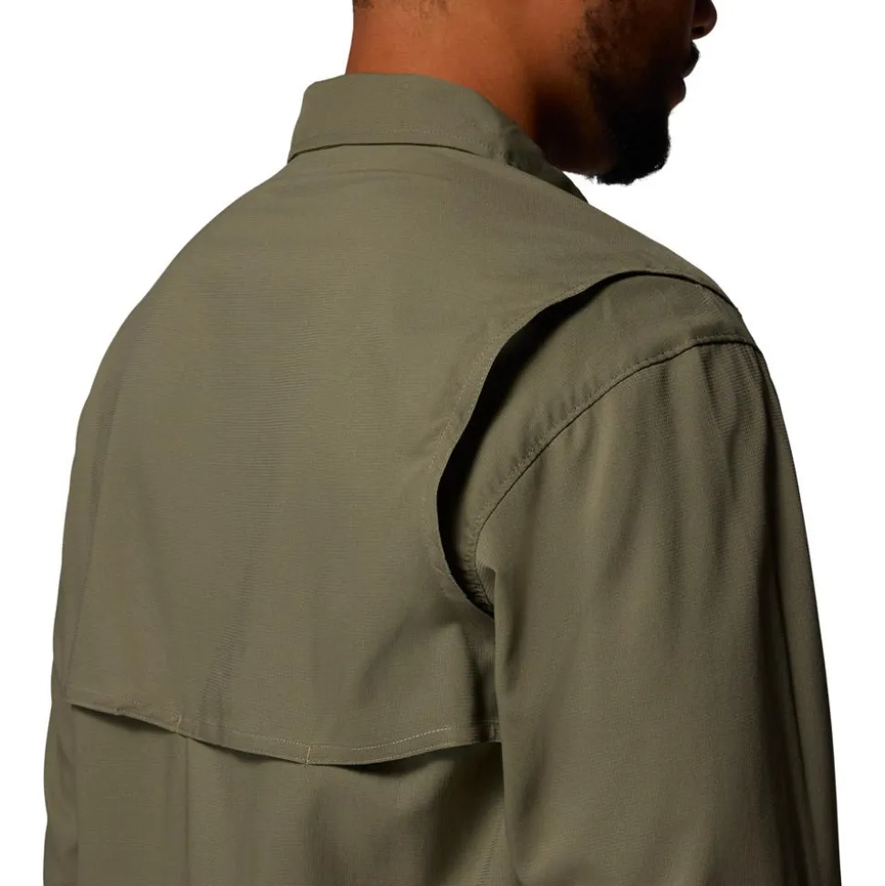 Camicia da trekking Columbia Silver Ridge Utility II Long Sleeve Stone Green