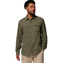 Camicia da trekking Columbia Silver Ridge Utility II Long Sleeve Stone Green