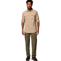 Camicia da trekking Columbia Silver Ridge Utility II Long Sleeve Ancient Fossil