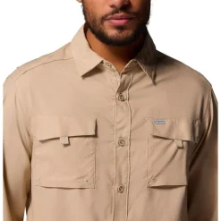 Camicia da trekking Columbia Silver Ridge Utility II Long Sleeve Ancient Fossil