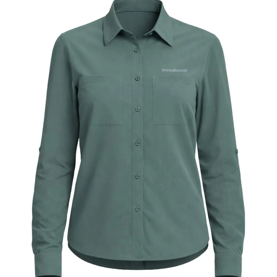 Camicia da trekking Trangoworld Ardones DF White Onyx