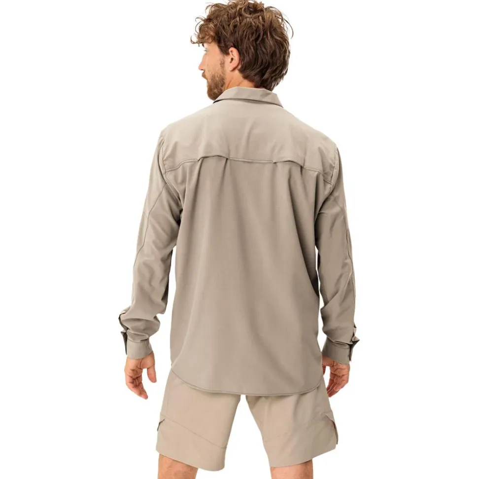 Camicia da trekking Vaude Men's Rosemoor L/S Shirt II Linen Uni