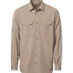Camicia da trekking Vaude Men's Rosemoor L/S Shirt II Linen Uni