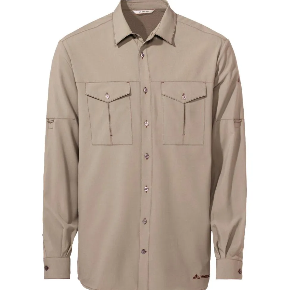 Camicia da trekking Vaude Men's Rosemoor L/S Shirt II Linen Uni