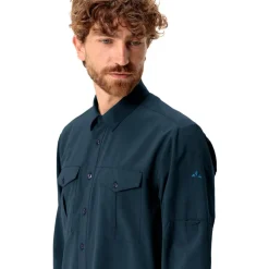 Camicia da trekking Vaude Men's Rosemoor L/S Shirt II Dark Sea Uni
