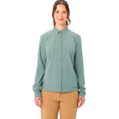 Camicia da trekking Vaude Women's Rosemoor Long Sleeve Shirt IV Dusty Fern