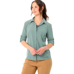 Camicia da trekking Vaude Women's Rosemoor Long Sleeve Shirt IV Dusty Fern