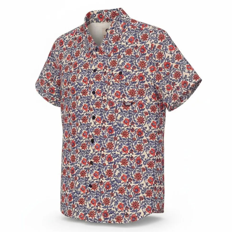 Camicia Picture Mataikona Short Sleeve Shirt Aster Print
