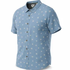 Camicia Vissla Ecology Marks Eco Short Sleeve Faded Denim