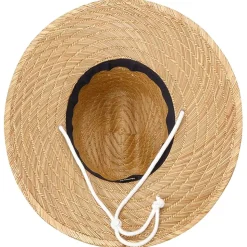 Cap Hurley Women Diamond Straw Hat Khaki