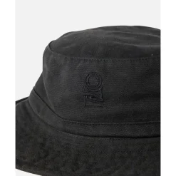Cappelli da pescatore Rip Curl Search Canvas Wide Brim Hat Black