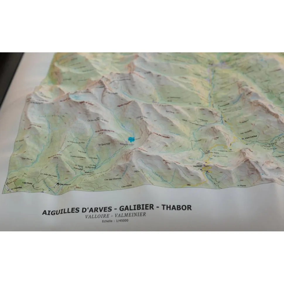 Carte 3D Deniveles Aiguilles-D'arves, Galibier & Thabor (Summer)