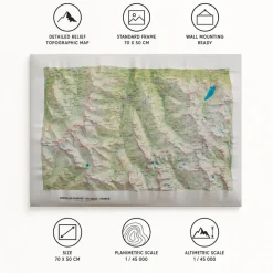 Carte 3D Deniveles Aiguilles-D'arves, Galibier & Thabor (Summer)