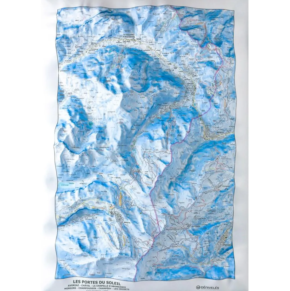Carte 3D Deniveles Carte Des Pistes Portes Du Soleil Avoriaz Châtel Chapelle d’Abondance