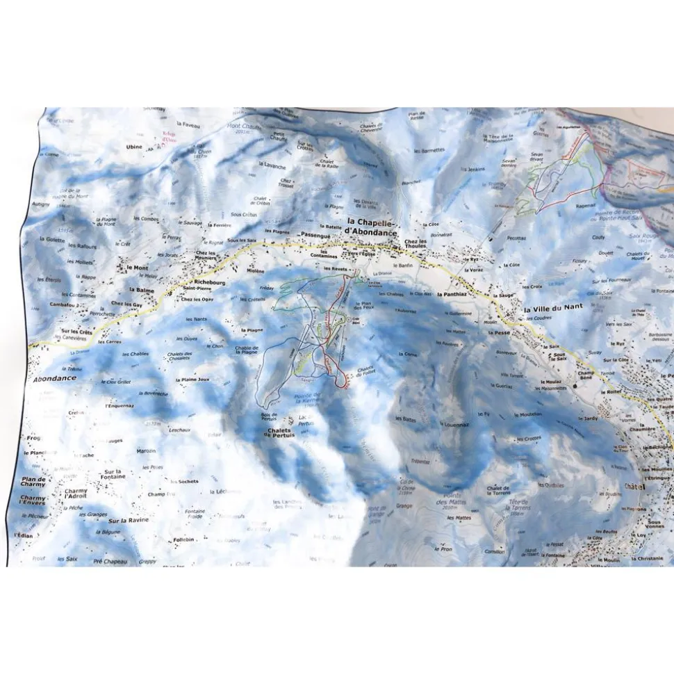 Carte 3D Deniveles Carte Des Pistes Portes Du Soleil Avoriaz Châtel Chapelle d’Abondance