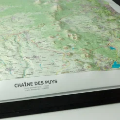 Carte 3D Deniveles Chaine Des Puys