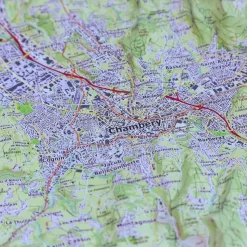 Carte 3D Deniveles Chambery