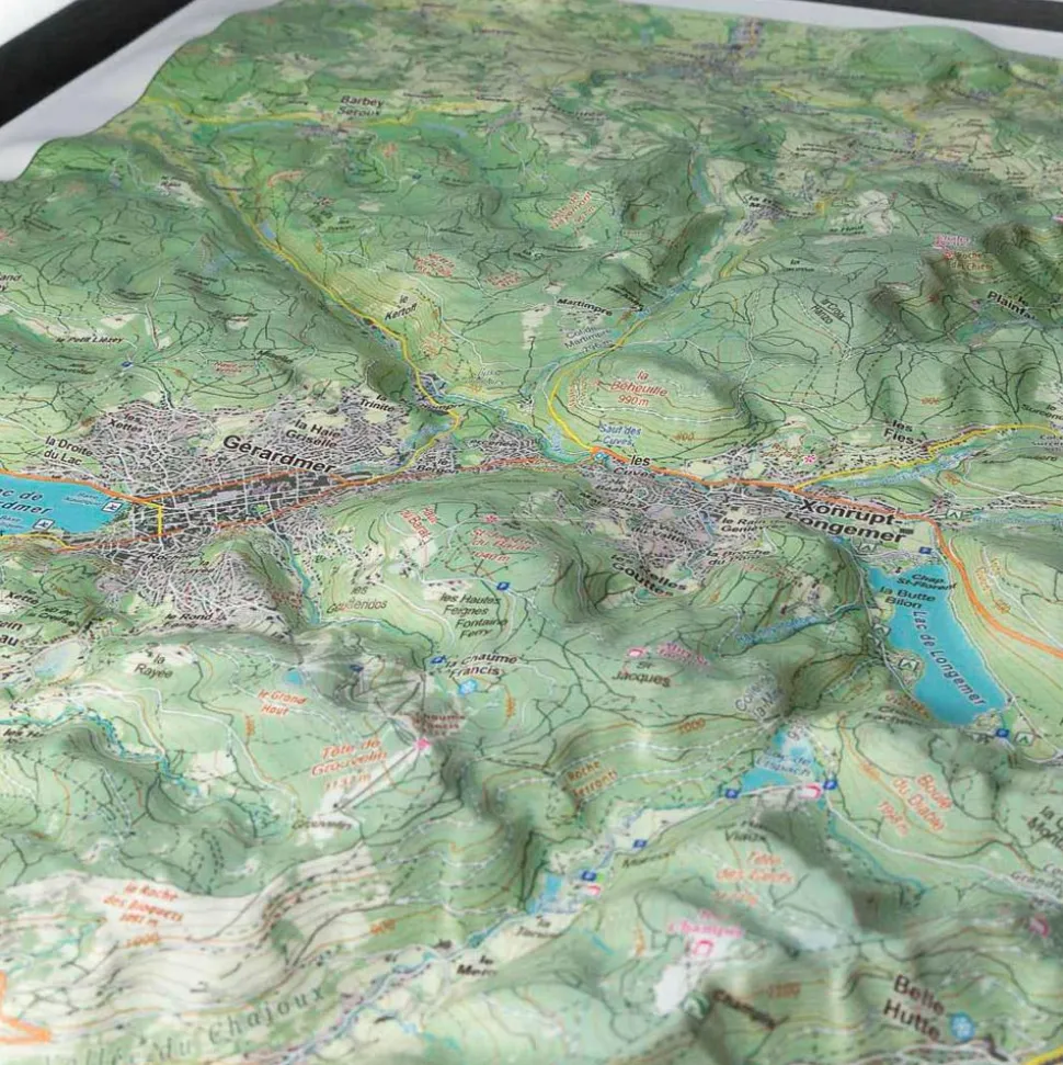 Carte 3D Deniveles Hautes Vosges Gérardmer