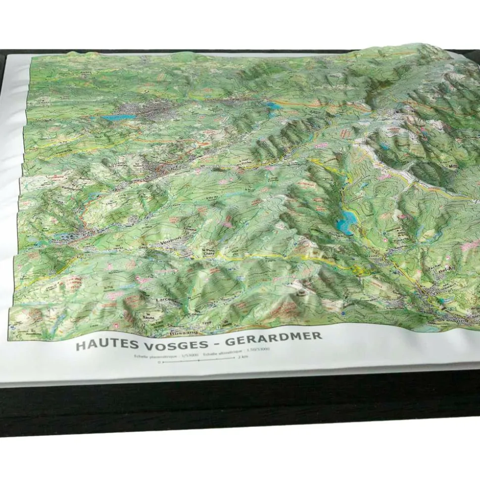 Carte 3D Deniveles Hautes Vosges Gérardmer