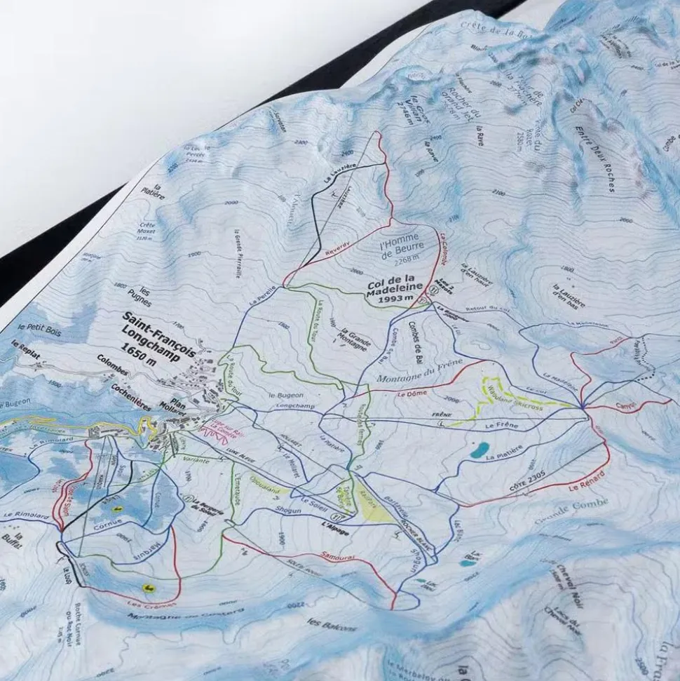 Carte 3D Deniveles Le Grand Domaine (Valmorel, Saint-Franois Longchamps)