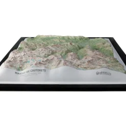 Carte 3D Deniveles Massif de Cauterets