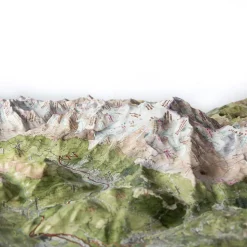 Carte 3D Deniveles Massif Du Mont Blanc