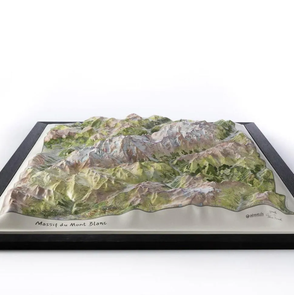 Carte 3D Deniveles Massif Du Mont Blanc