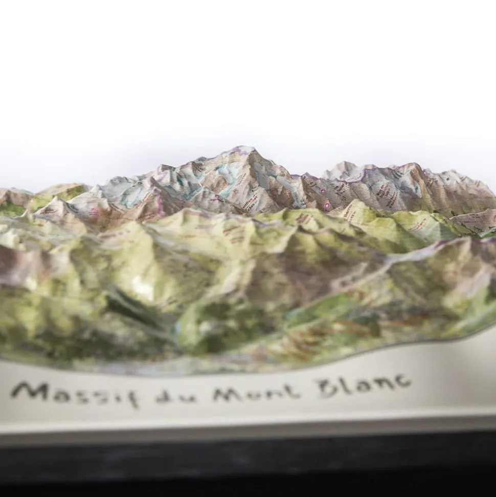 Carte 3D Deniveles Massif Du Mont Blanc