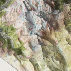 Carte 3D Deniveles Massif Du Mont Blanc