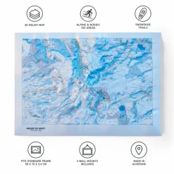 Carte 3D Deniveles Massif Du Sancy (Winter)
