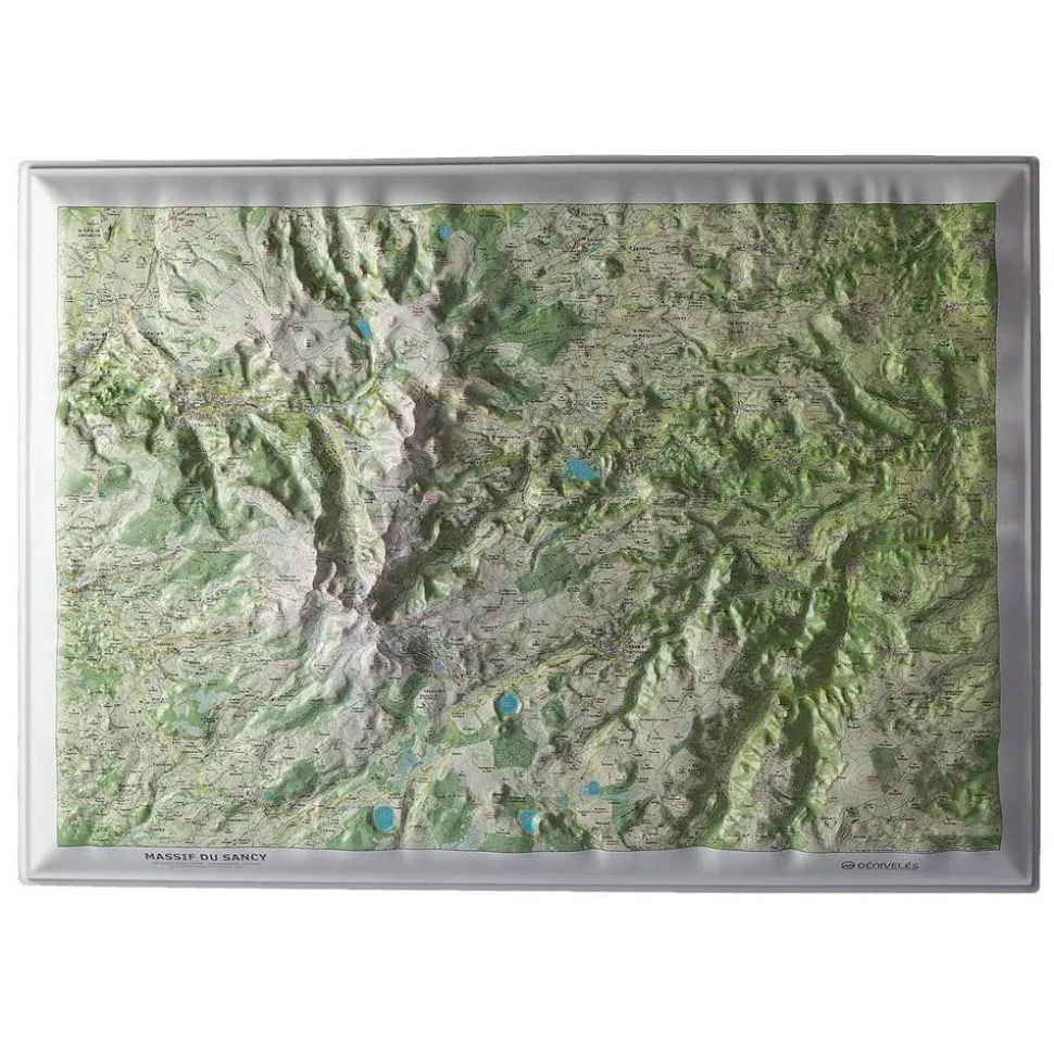 Carte 3D Deniveles Massif Du Sancy (Été)