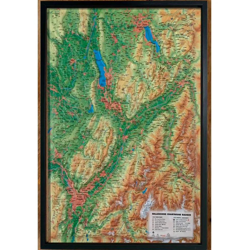 Carte 3D 3DMAP Bauges-Belledonne-Chartreuse