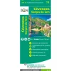 Carte IGN Cevennes Gorges du Tarn