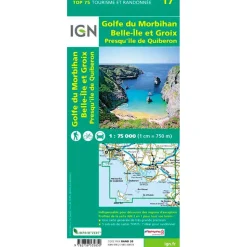 Carte IGN Golfe Du Morbihan Belle-Ile et Groix Presqu'île de Quiberon