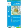 Carte IGN 2732SB Ambert, Saint-Georges-en-Couzan