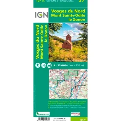 Carte IGN Vosges du Nord Mont Sainte Odile